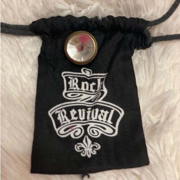 Rock Revival Replacement Button Metal Rhinestone Screw On CLEAR - Picture 8 of 8